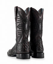 Caiman Hornback Belcrest Square Toe Cowboy Boot