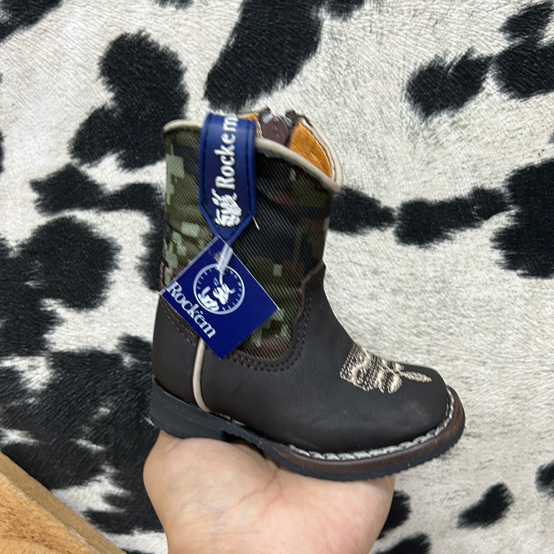 Baby Boy Camouflage Verde Boot