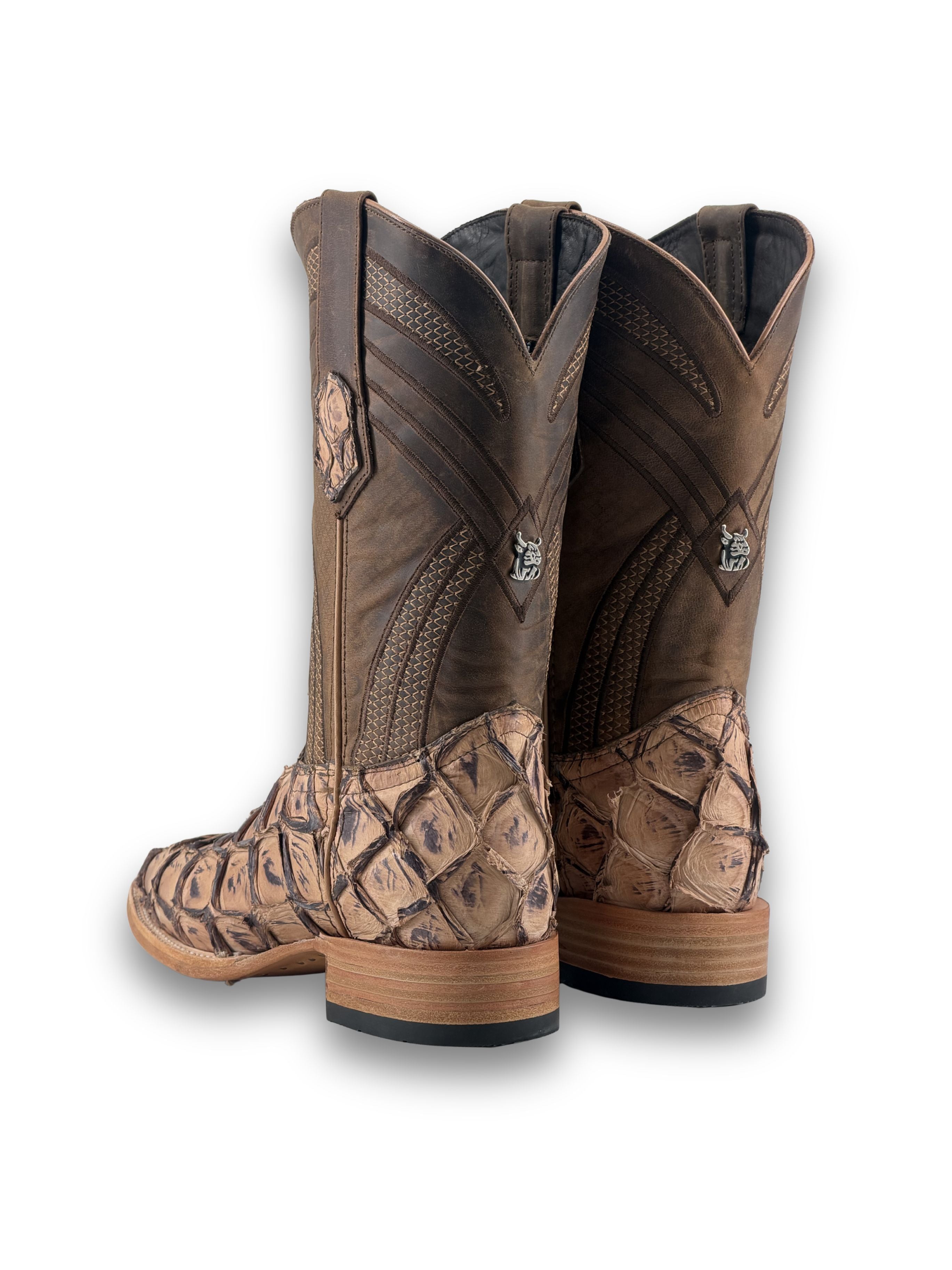 Monroe Pirarucu Square Toe Cowboy Boot