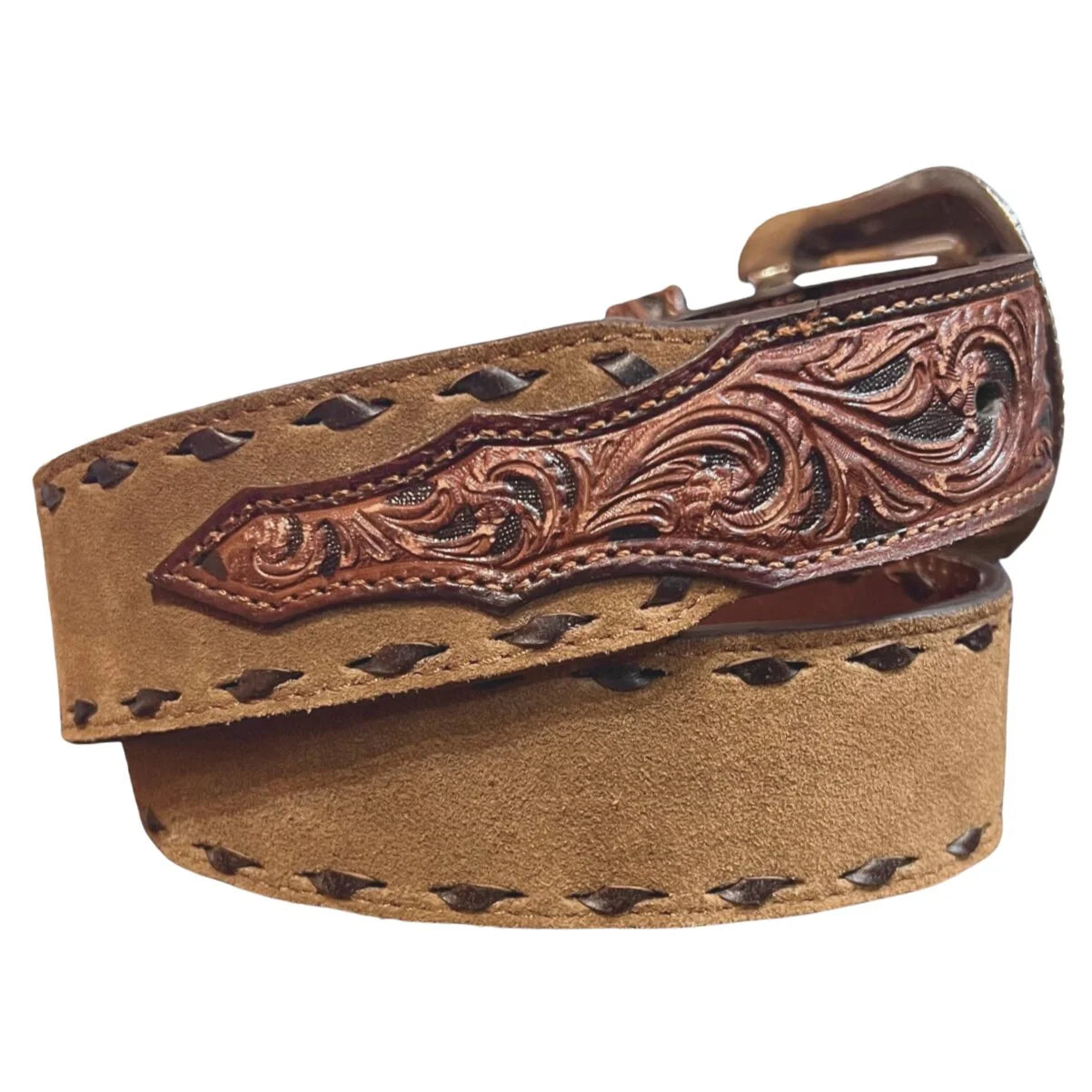 Nocona Rough Tan Billet Cowboy Belt