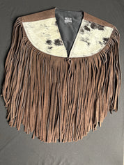 Cowhide Round Fringe Vest
