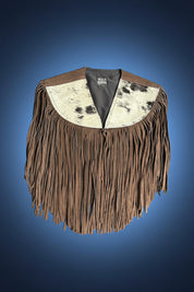 Cowhide Round Fringe Vest