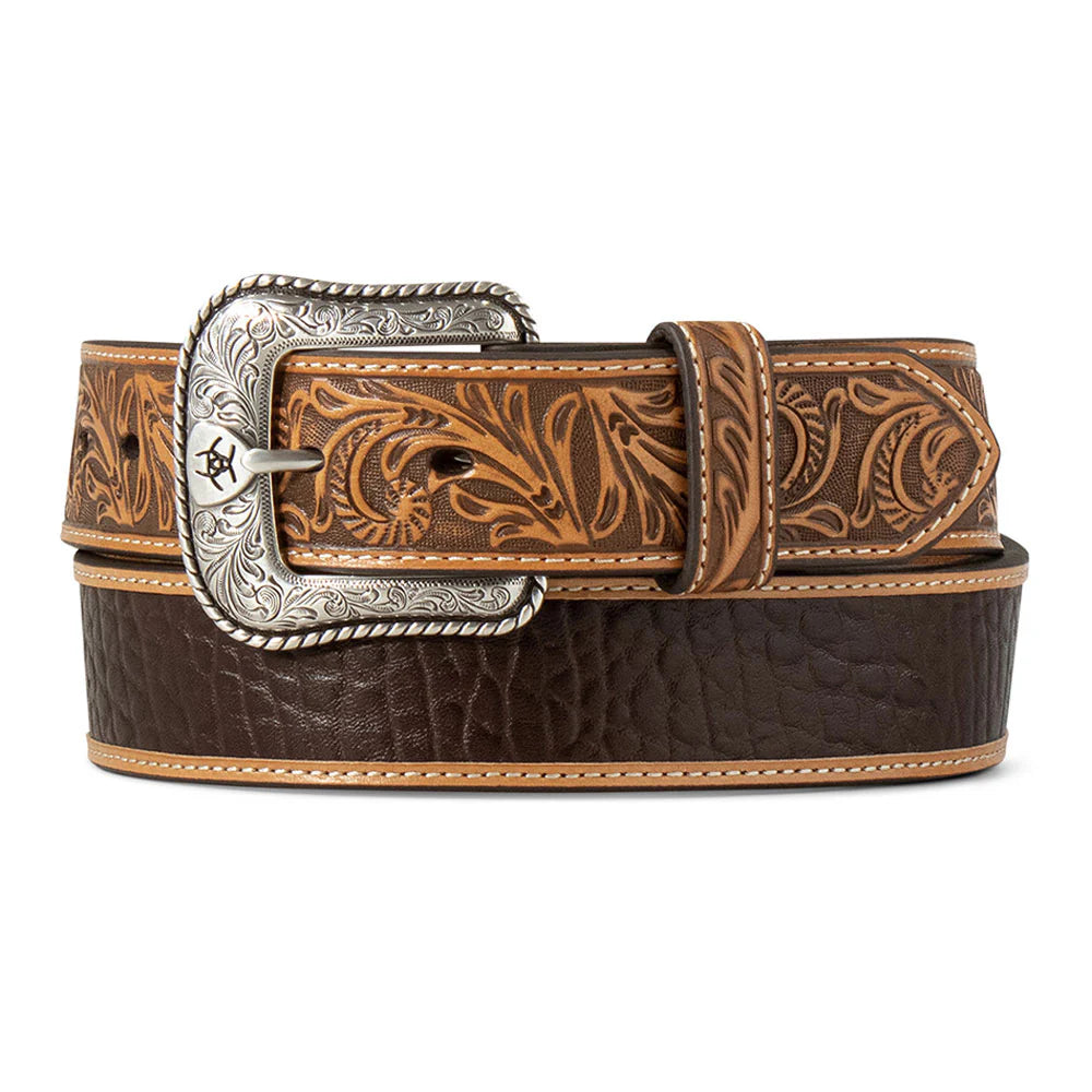 Ariat Inlay Embossed Tabs Cowboy Belt