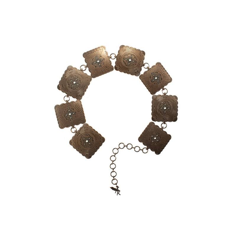 Angel Ranch Square Concho Chain Cowgirl Belt