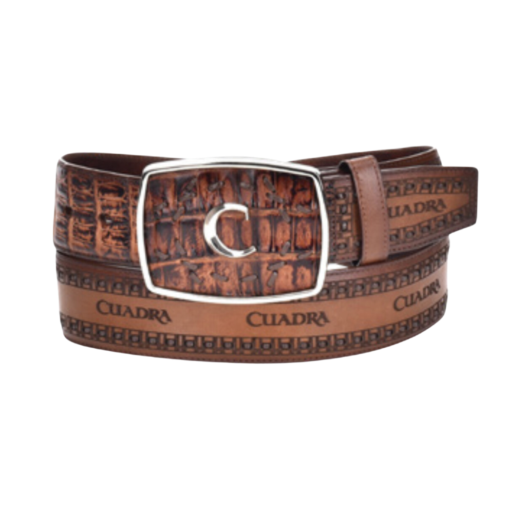 Cuadra BC171  MN Honey Caiman Laser Belt