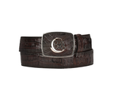 Cuadra BC308 MN Arauco Chocolate Caiman Exotic Strip Belt