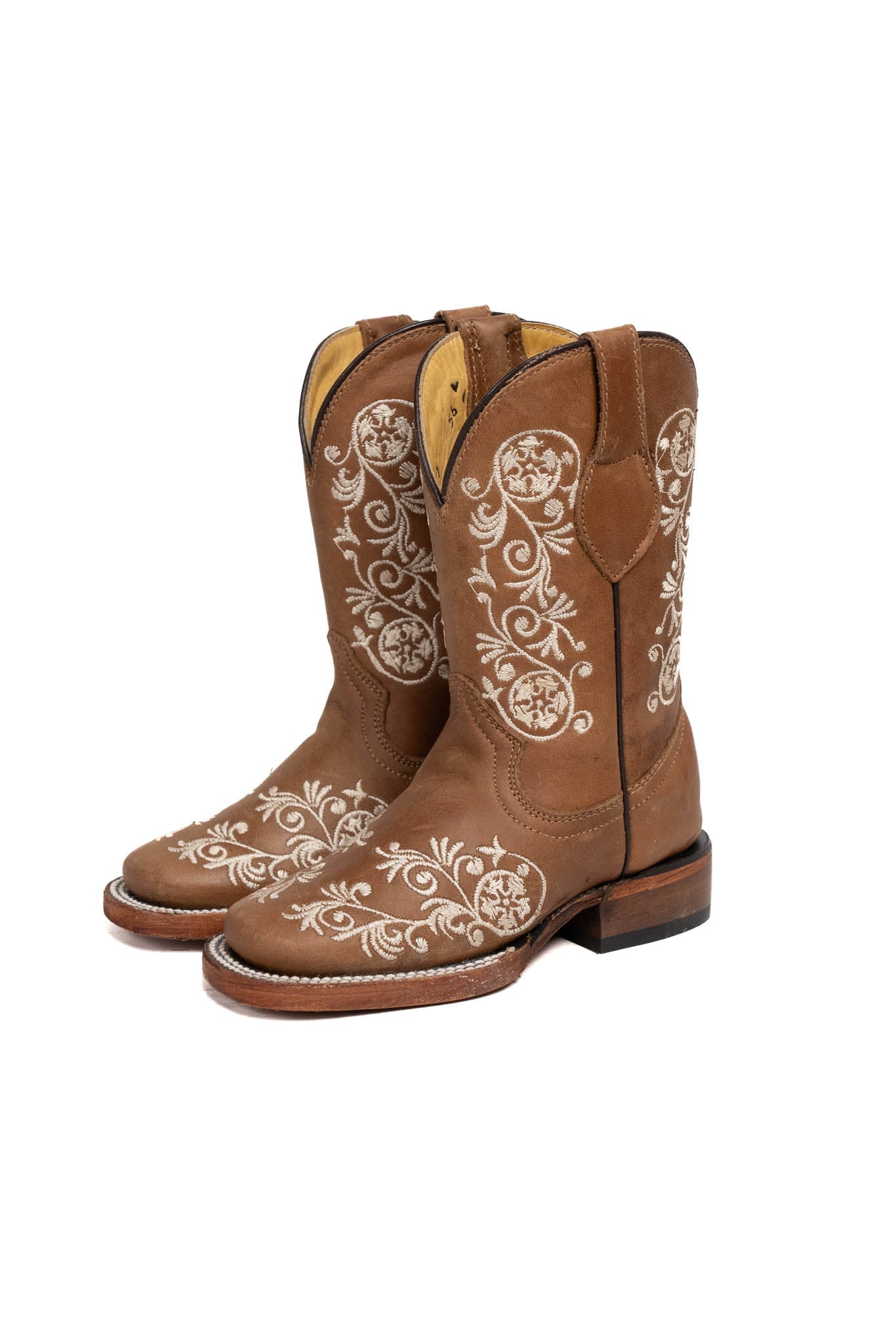 Little Verano Tabaco Crazy Cowgirl Boot Square Toe