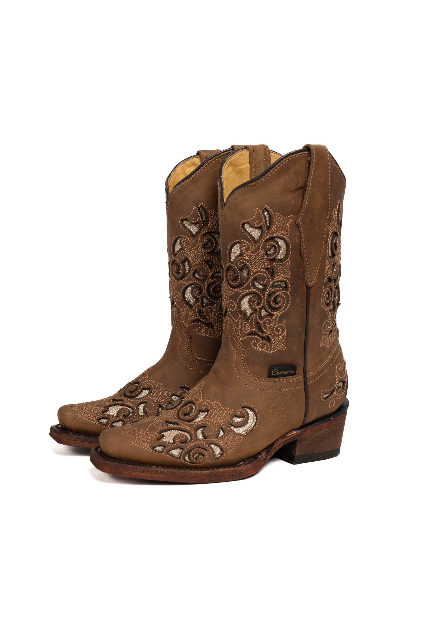 Little Campanas Tabaco Retro Cowgirl Boot