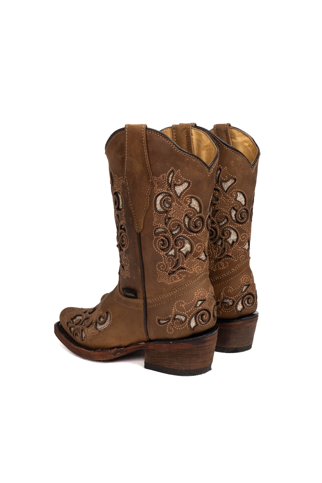 Little Campanas Tabaco Retro Cowgirl Boot