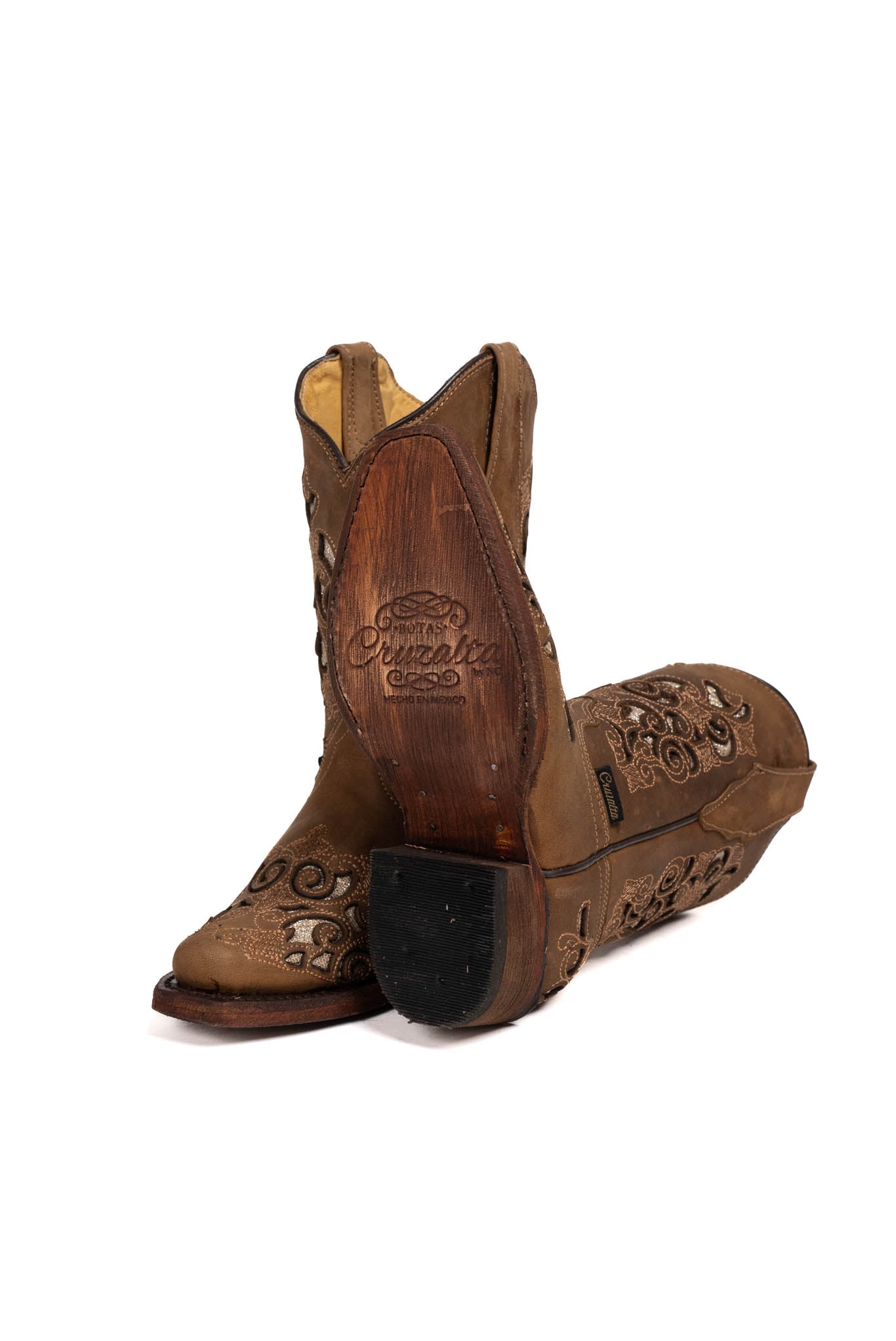 Little Campanas Tabaco Retro Cowgirl Boot