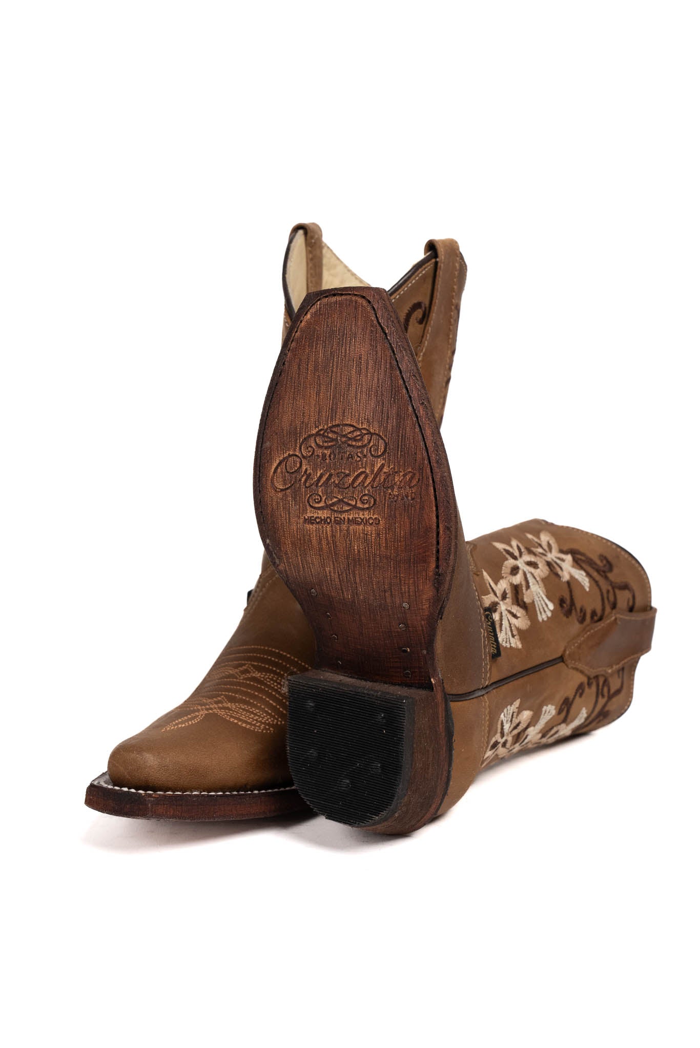 Little Renata Tabaco Retro Cowgirl Boot