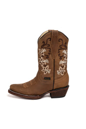 Little Renata Tabaco Retro Cowgirl Boot