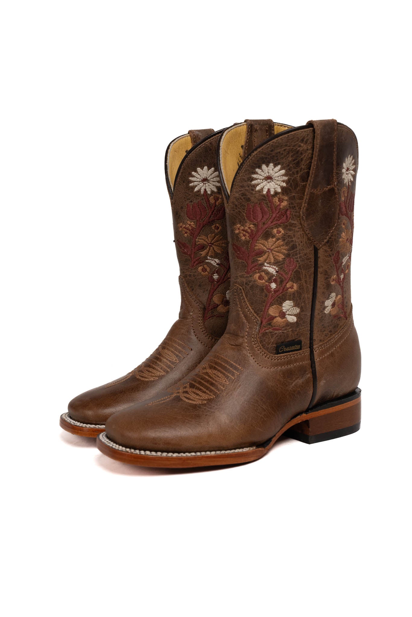 Little Flores Gasca Capuchino Square Toe Boot