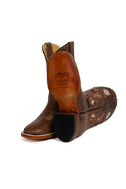 Little Flores Gasca Capuchino Square Toe Boot