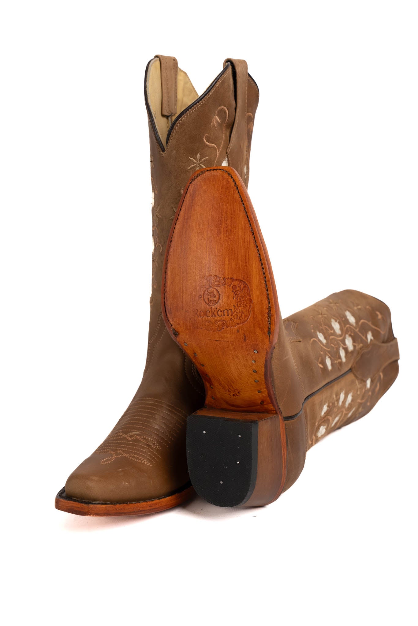 Flor Estrella Retro Cowgirl Boot