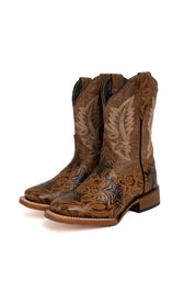 Little Hand Tooled Star Kids Boot