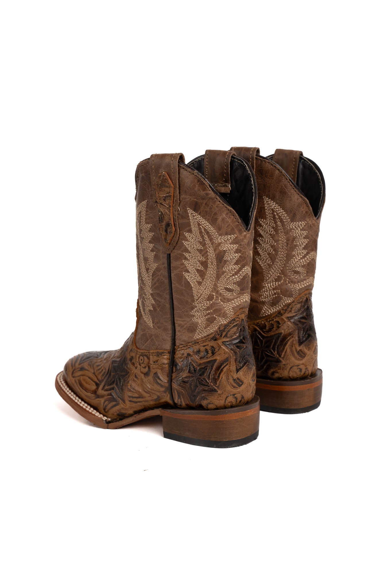 Little Hand Tooled Star Kids Boot