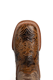 Little Hand Tooled Star Kids Boot