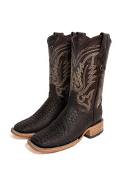 Women's Imit Piton Baby Cafe Nobuck Cowgirl Boot