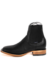 Atenas Negro Botin Square Toe