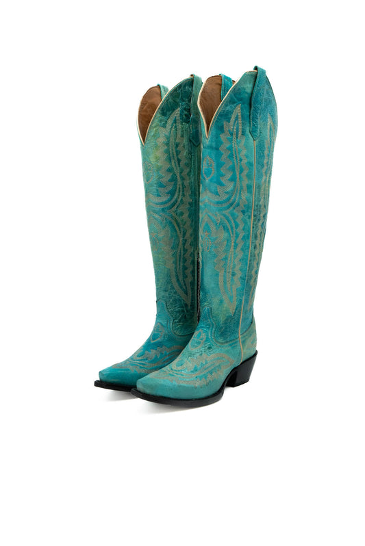 Valentina Tall Cowgirl Boot Red Bottom – Rock'Em