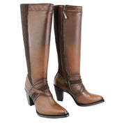 Cuadra CU868 LD Honey Laser & Zipper Round Toe