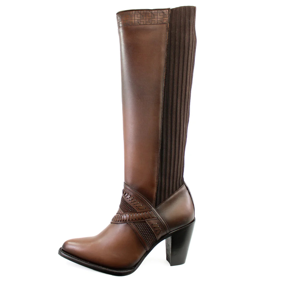 Cuadra CU868 LD Honey Laser & Zipper Round Toe