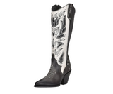 Cuadra CU781 LD Tokio Grey Embroidery & Cut Out Studs Snip Toe