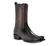 Cuadra CU783 MN Black Stingray Laser & Woven Narrow Square Toe