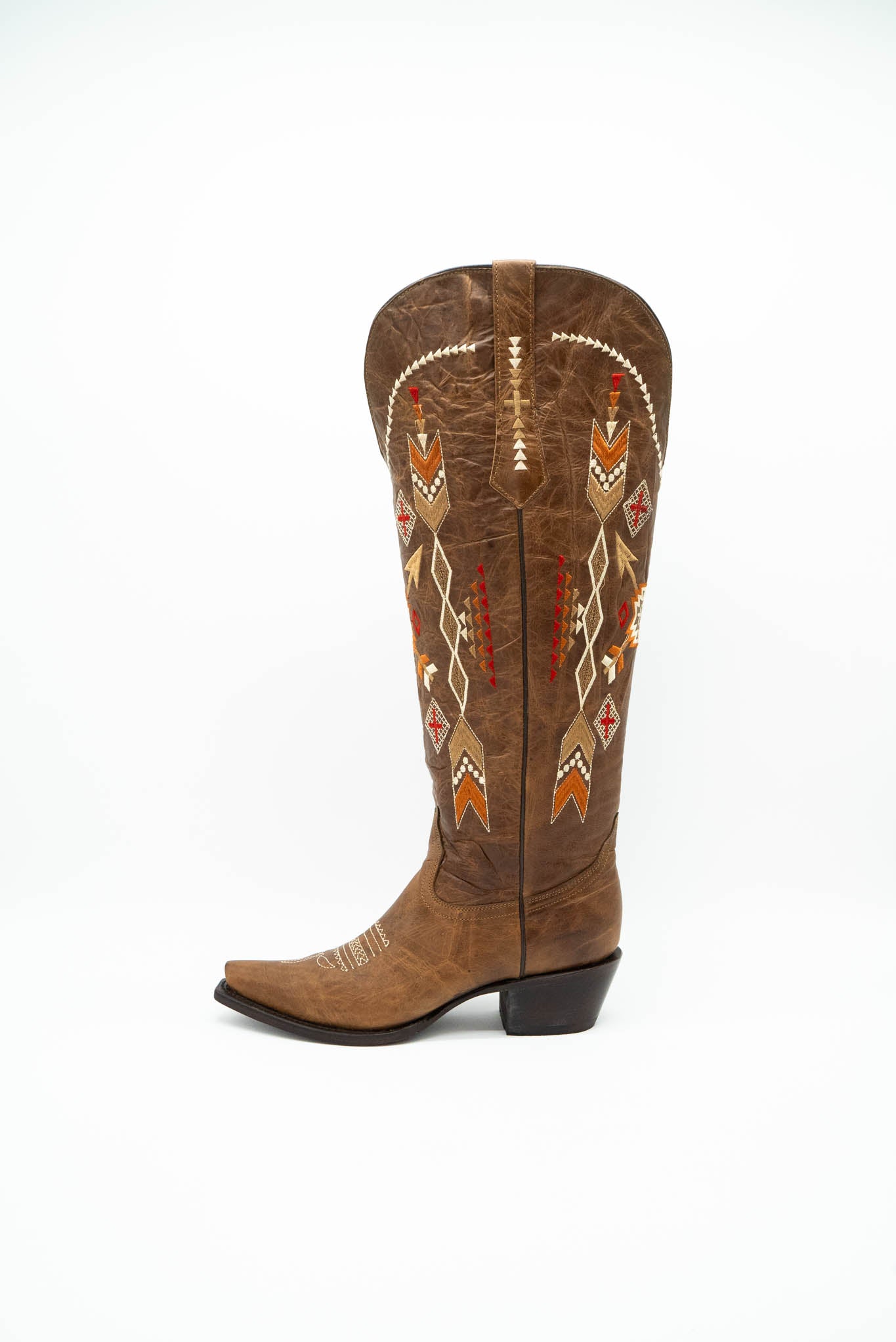 Azteck Edition Wide Calf Friendly Tall Snip Toe Cowgirl Boots