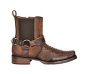 Cuadra CU689 MN Over Chestnut Python Harness Narrow Square Toe