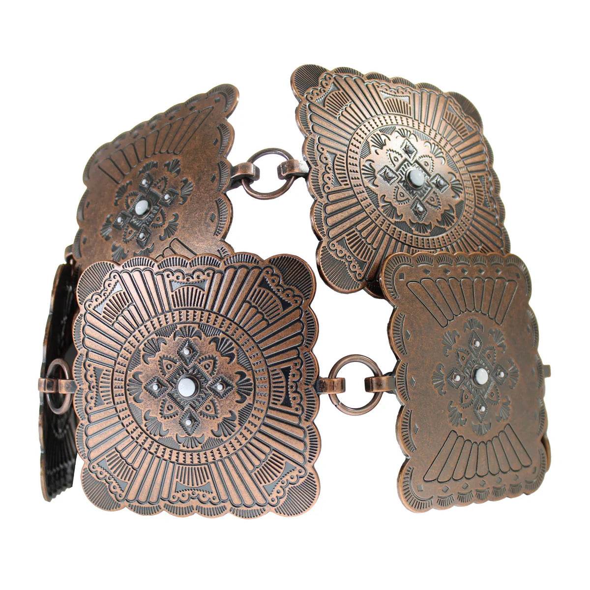 Angel Ranch Square Concho Chain Cowgirl Belt