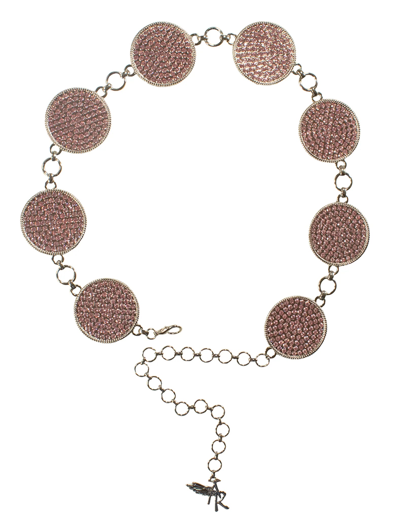 Angel Ranch Round Concho Crystal Inlay Cowgirl Belt