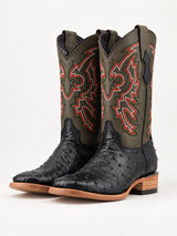 Ranch Industry Ostrich Square Toe Cowboy Boot