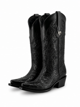 Mila Tooled Snip Toe Cowgirl Boot