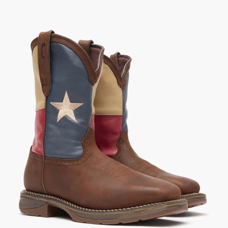 Durango DB021 Workin' Rebel Texas Flag Steel Toe Work Boot