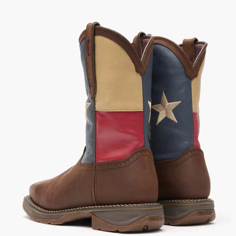 Durango DB021 Workin' Rebel Texas Flag Steel Toe Work Boot