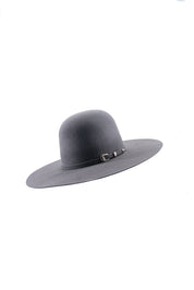 Rock'em 6X Dark Gray Beaver Open Crown Felt Cowboy Hat
