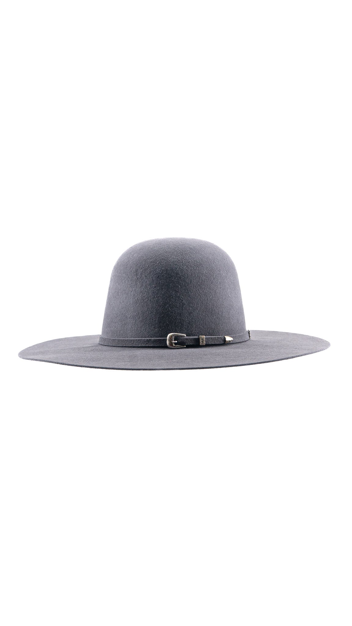 Rock'em 6X Dark Gray Beaver Open Crown Felt Cowboy Hat