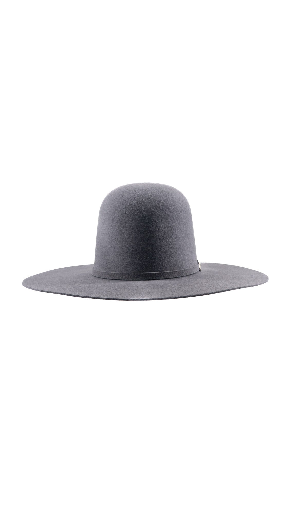 Rock'em 6X Dark Gray Beaver Open Crown Felt Cowboy Hat