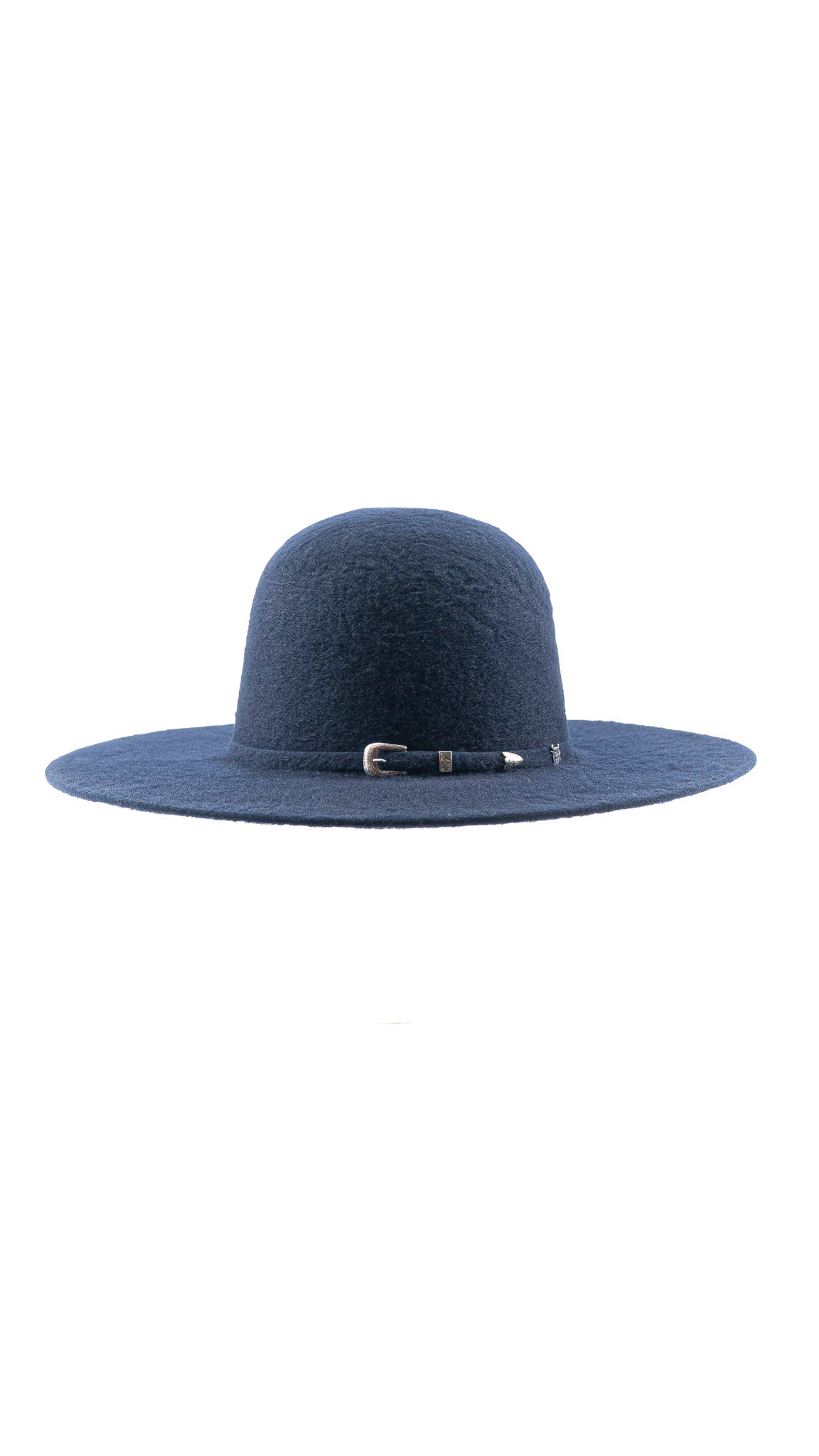 Rock'em 8X Blue Navy Grizzly Fur Open Crown Felt Cowboy Hat