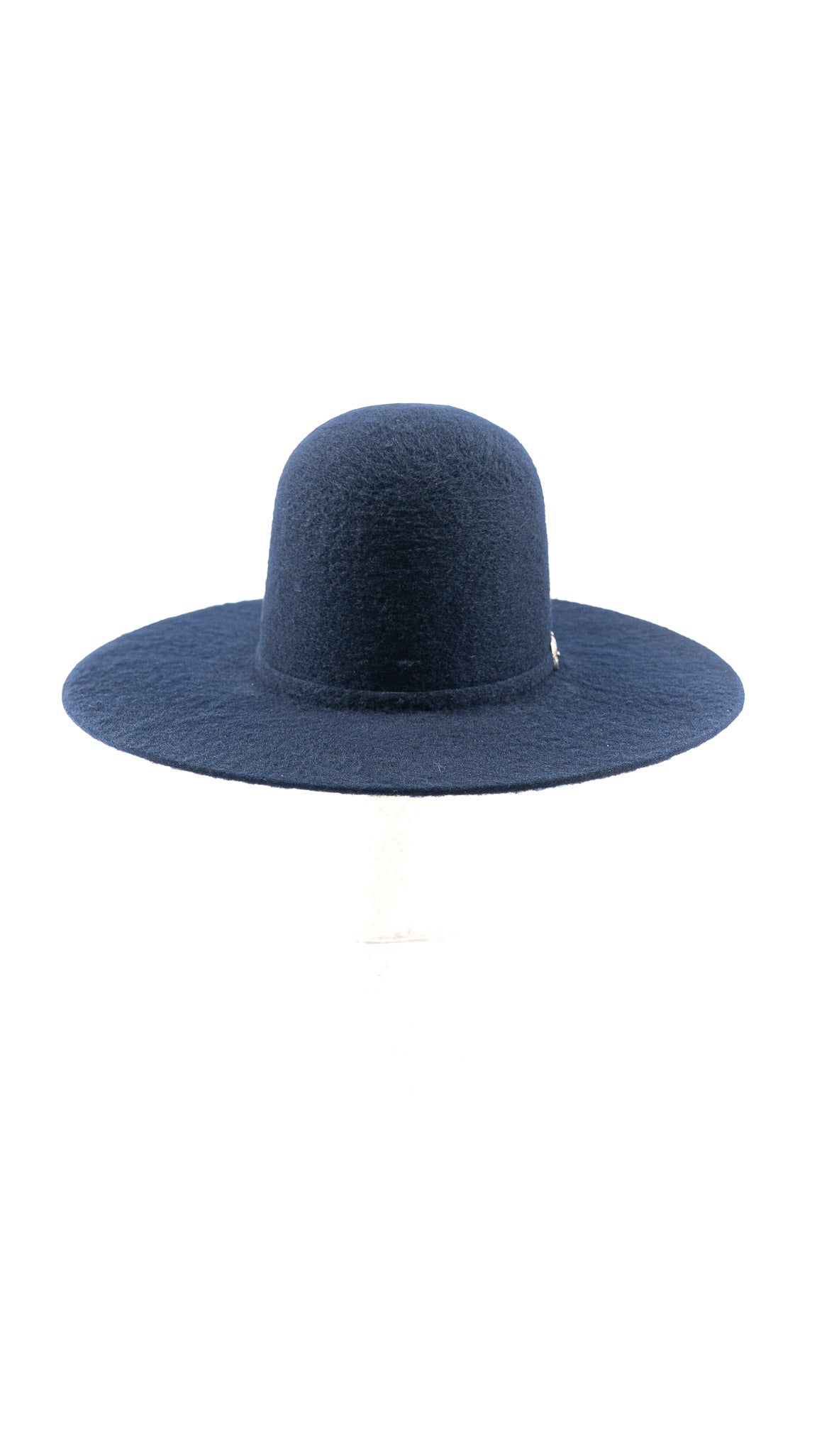 Rock'em 8X Blue Navy Grizzly Fur Open Crown Felt Cowboy Hat