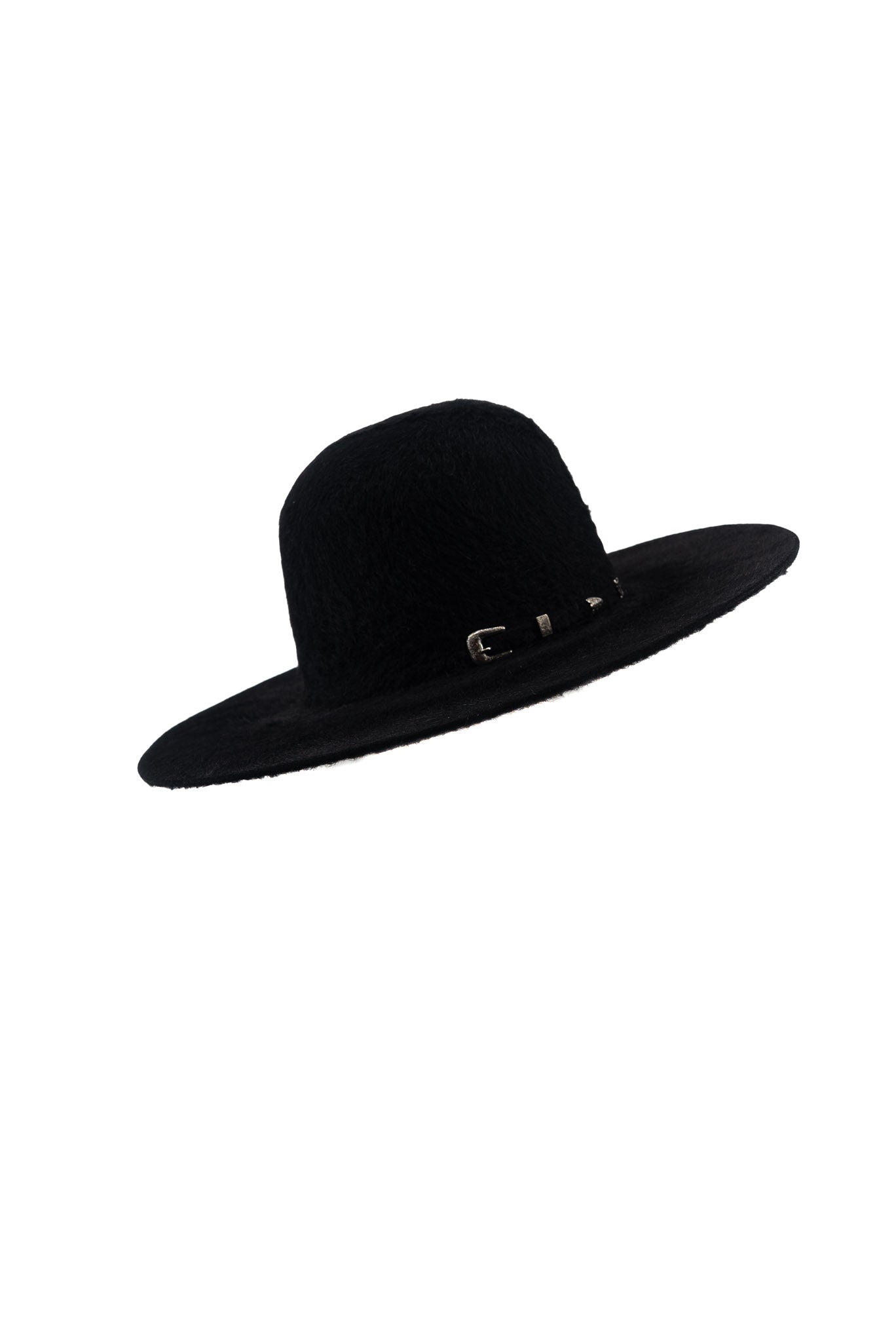 Rock'em 10X Black Grizzly Fur Open Crown Felt Cowboy Hat