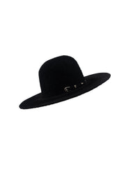 Rock'em 10X Black Grizzly Fur Open Crown Felt Cowboy Hat