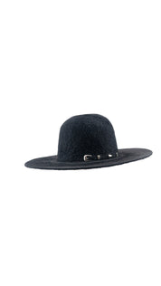 Rock'em 10X Black Grizzly Fur Open Crown Felt Cowboy Hat
