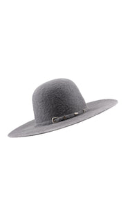 Rock'em 10X Dark Gray Grizzly Fur Open Crown Felt Cowboy Hat