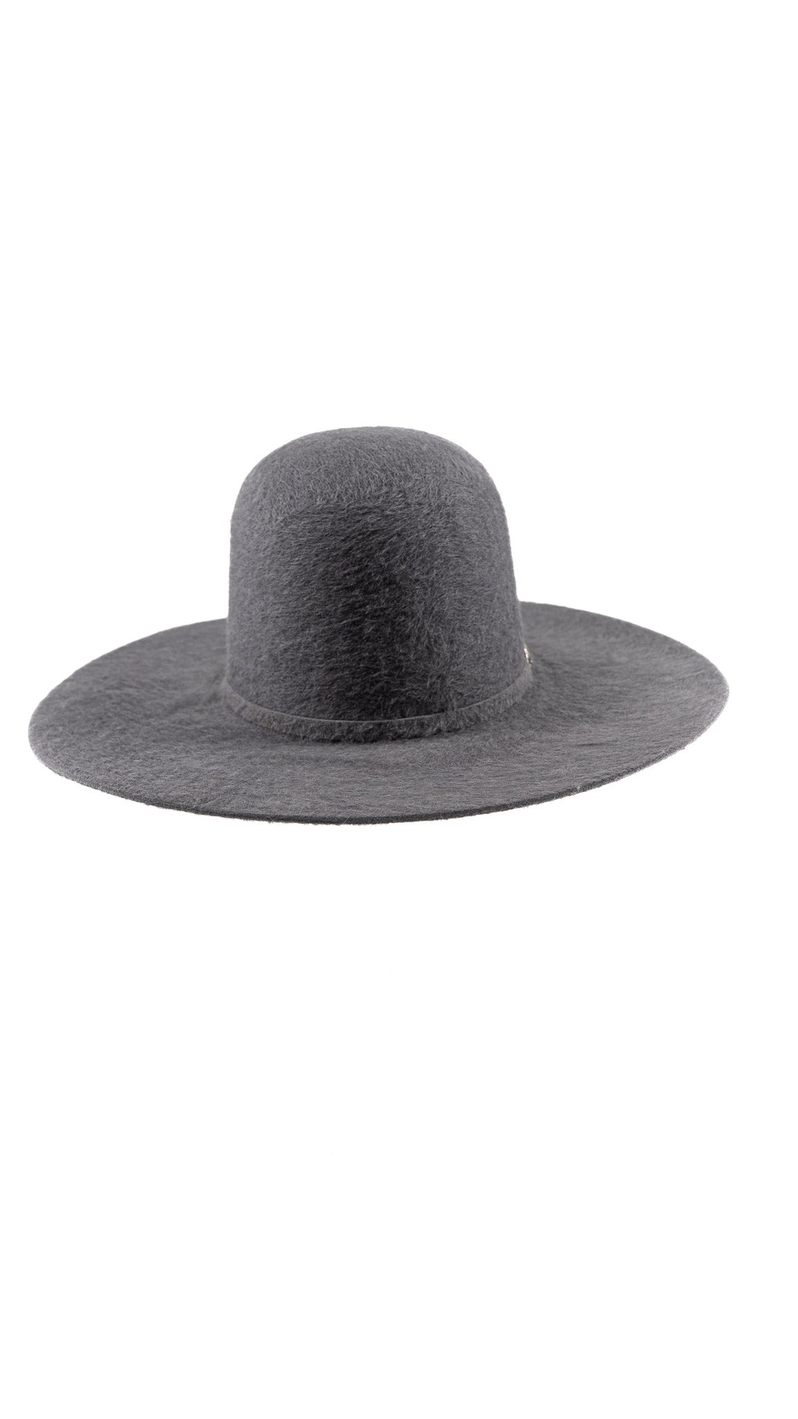 Rock'em 10X Dark Gray Grizzly Fur Open Crown Felt Cowboy Hat