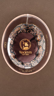Rock'em 6X Castor Beaver Open Crown Felt Cowboy Hat