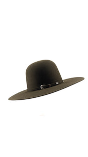 Rock'em 6X Olive Green Beaver Open Crown Felt Cowboy Hat