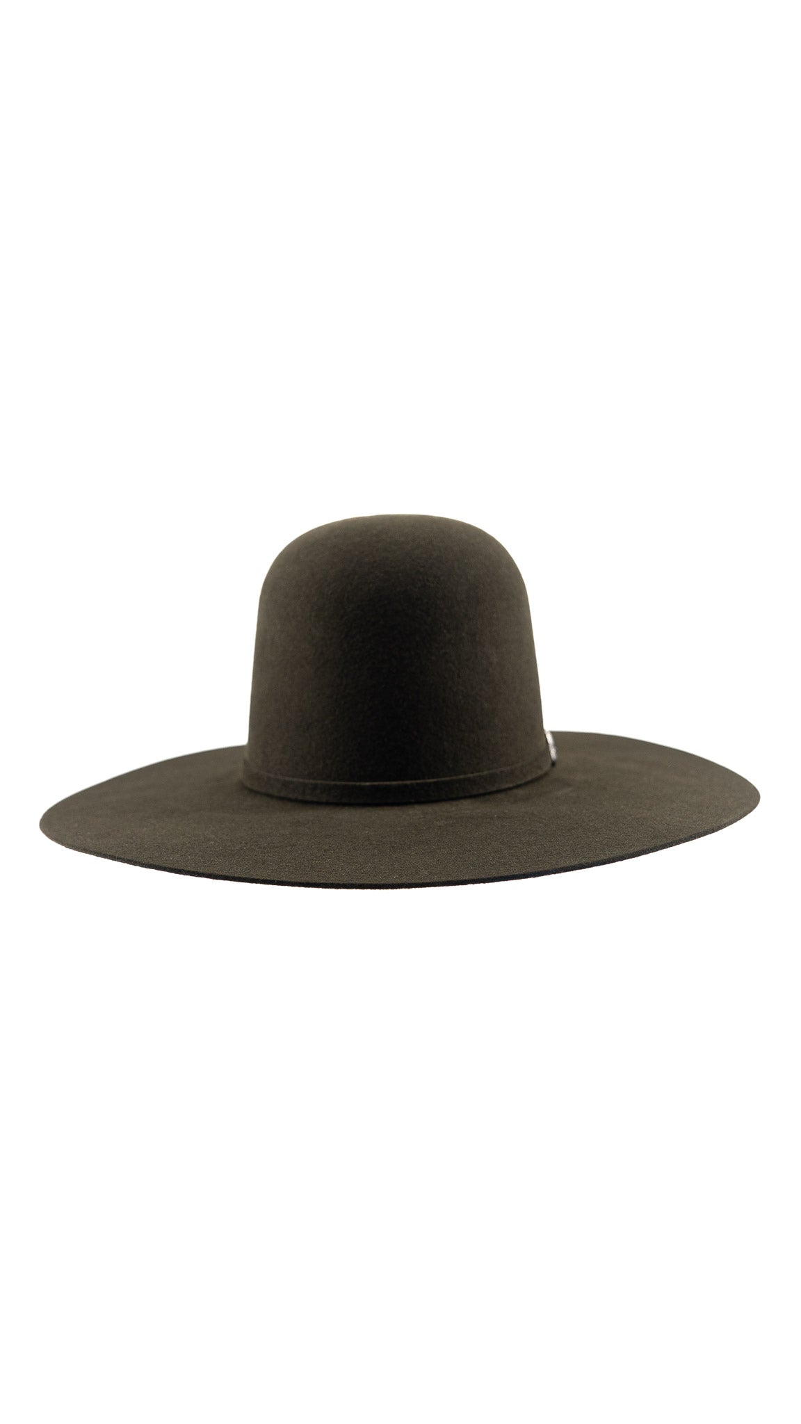 Rock'em 6X Olive Green Beaver Open Crown Felt Cowboy Hat